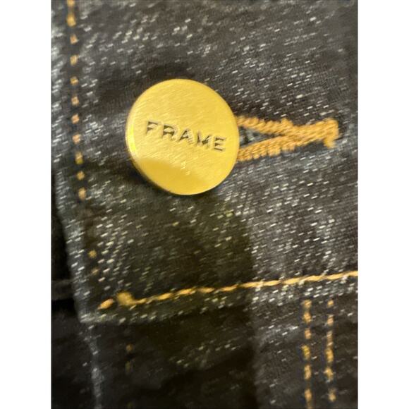 Frame Le Garcon Cropped Jeans Blue Cotton Size 28 - Picture 4 of 13
